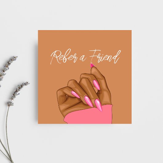 Empfehlungskarte für Elegant Nail Artist Beauty Sa