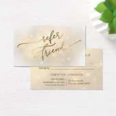 Empfehlungskarte für glänzende Cloud (Schreibtisch)