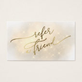 Empfehlungskarte für glänzende Cloud (Vorderseite)