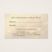 Empfehlungskarte für glänzende Cloud (Rückseite)