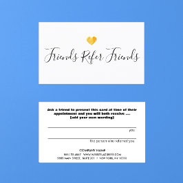 Empfehlungskarte für Gold Heart Kunden