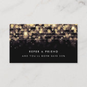 Empfehlungskarte für goldene Lichter (Vorderseite)