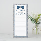 Empfehlungskarte für Mama-to-be, kleine Babydusche (Stehend Vorderseite)