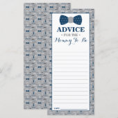 Empfehlungskarte für Mama-to-be, kleine Babydusche (Vorne/Hinten)