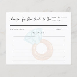 Empfehlungskarte für Minimalistisches Brautparty