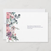 Empfehlungskarte für Nautic Floral Anchor Bridesma Einladung (Rückseite)