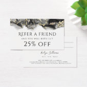 Empfehlungskarte für schwarze Flüssigseife (Schreibtisch)