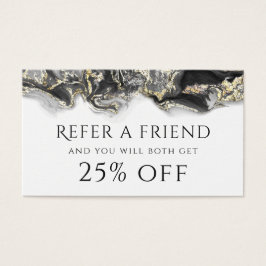 Empfehlungskarte für schwarze Flüssigseife