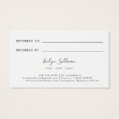 Empfehlungskarte für schwarze Flüssigseife (Rückseite)