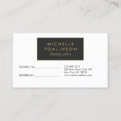 Empfehlungskarte für Schwarzweiß-Streifen II (Rückseite)