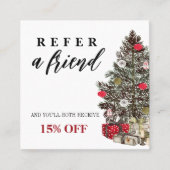 Empfehlungskarte für Weihnachtsverkäufer (Vorderseite)