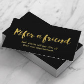 Empfehlungskarte | Modern Gold Script