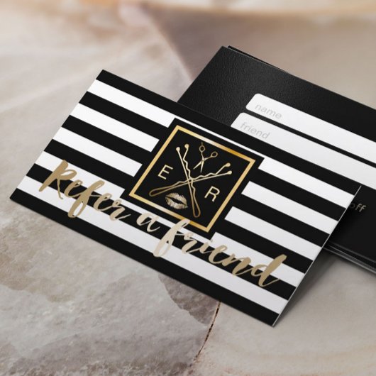 Empfehlungskarte | Modern Makeup Artist Salon Logo