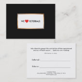 Empfehlungsschreiben für Gold und Schwarz-Kunden Empfehlungskarte (Vorne/Hinten)