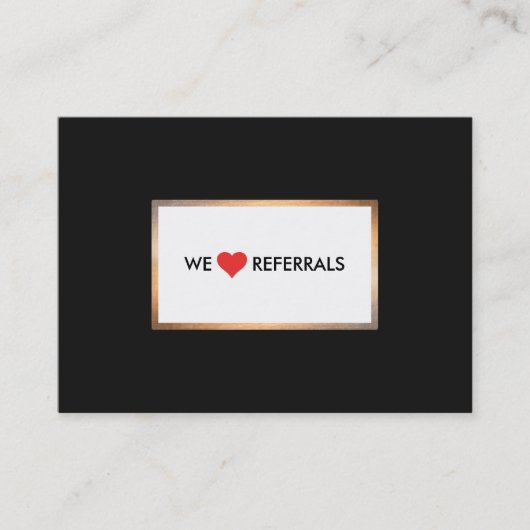 Empfehlungsschreiben für Gold und Schwarz-Kunden Empfehlungskarte (Vorderseite)