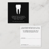 Empfehlungszahnarztquadrat Empfehlungskarte (Vorne/Hinten)