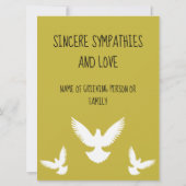 Empfindlich für Speicherkarte mit Beileid (Rückseite)