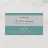 Empfindliche blaue terminkarte (Rückseite)