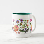 Empfindliche Blumen-Tasse Zweifarbige Tasse (VorderseiteRechts)
