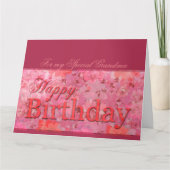 Empfindliche Blumenkarte des muster Karte (Vorderseite)