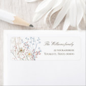 empfindliche getrocknete Wildblumen Rücksendeadres (Insitu)