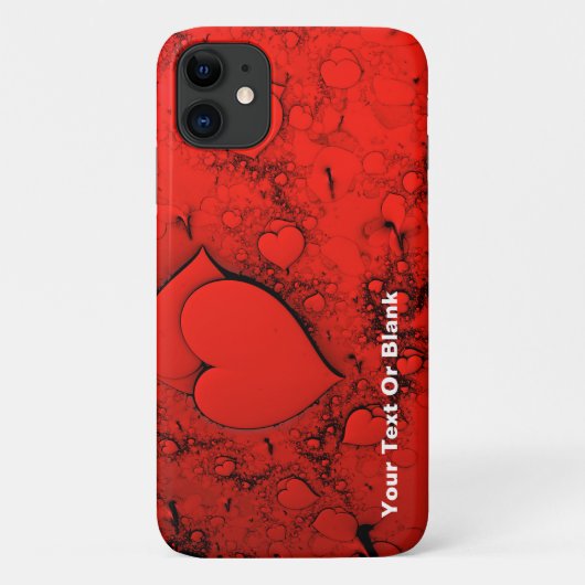 Empfindliche Herzen Case-Mate iPhone Hülle (Rückseite)