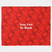 Empfindliche Herzen Fleecedecke (Vorderseite (Horizontal))