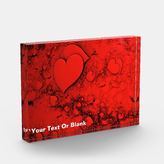 Empfindliche Herzen Fotoblock (Links)