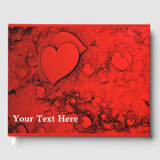 Empfindliche Herzen Gästebuch (Vorderseite)