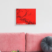 Empfindliche Herzen Leinwanddruck (Insitu (Wohnzimmer))