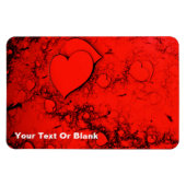 Empfindliche Herzen Magnet (Horizontal)