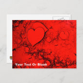 Empfindliche Herzen Postkarte (Vorne/Hinten)