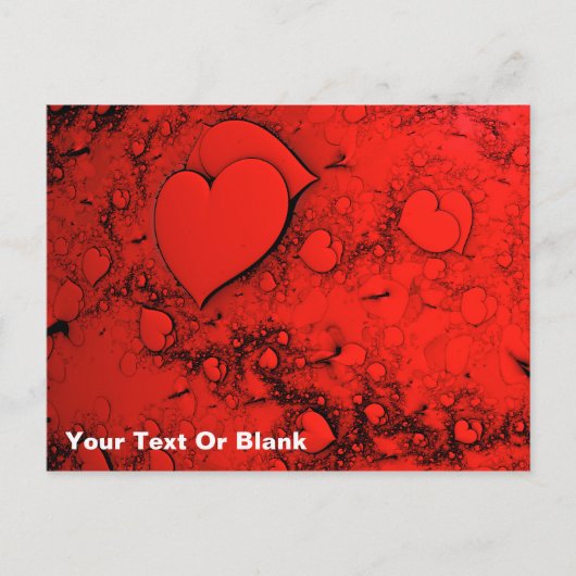 Empfindliche Herzen Postkarte (Vorderseite)