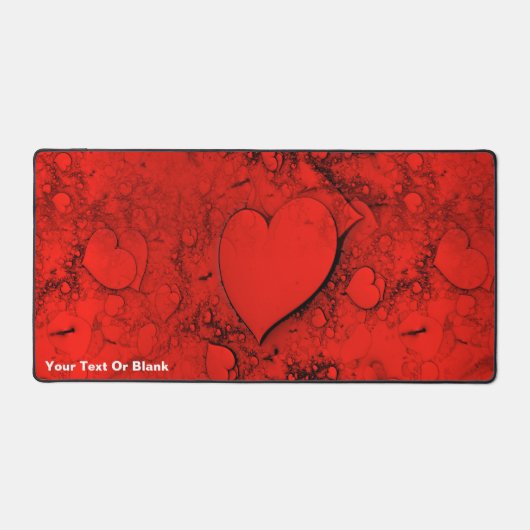 Empfindliche Herzen Schreibtischunterlage (Vorderseite)