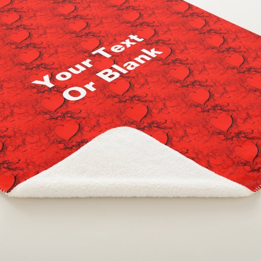 Empfindliche Herzen Sherpadecke (3/4)