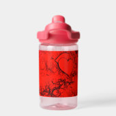 Empfindliche Herzen Trinkflasche (Rückseite)