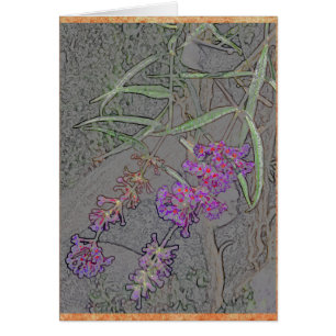 Empfindliche lila Blumen