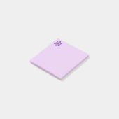 Empfindliche lila Krokus-Post-Itanmerkungen Post-it Klebezettel (angewinkelt)