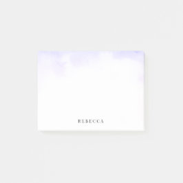 Empfindliche lila Watercolor-Wäsche personalisiert Post-it Klebezettel