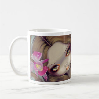 "Empfindliche Orchideen-Meerjungfrau-" Tasse
