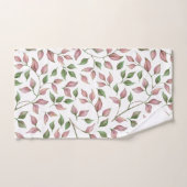 Empfindliche rosa und grüne schleppende Reben Badhandtuch Set (Handtuch)