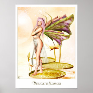 Empfindliche Sommer-Fee Poster