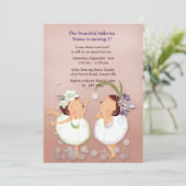 Empfindliche Tänzer-Einladung Einladung (Stehend Vorderseite)