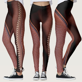 Empfindliche, unzippte Imitate Braunleder Leggings