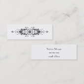 Empfindliche viktorianische nennende Karte (Vorne/Hinten)