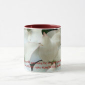 Empfindliche weiße BlumenTasse Tasse (Zentrum)