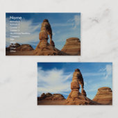 Empfindlicher Bogen, Bögen Nationalpark, Utah, USA Visitenkarte (Vorne/Hinten)