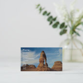 Empfindlicher Bogen, Bögen Nationalpark, Utah, USA Visitenkarte (Stehend Vorderseite)