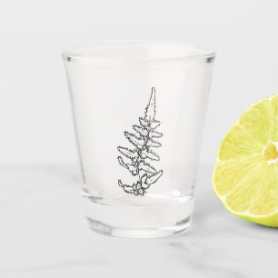 Empfindlicher Farn Schnapsglas