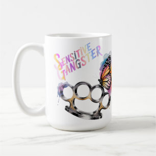 Empfindlicher Gangster Schmetterling Und Messingkn Kaffeetasse